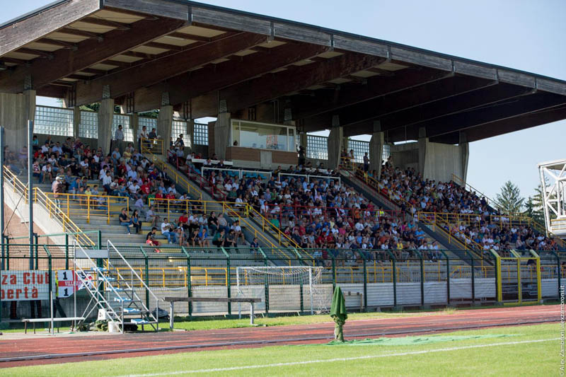lo stadio di Meda dove giocherÃ  l'Arezzo